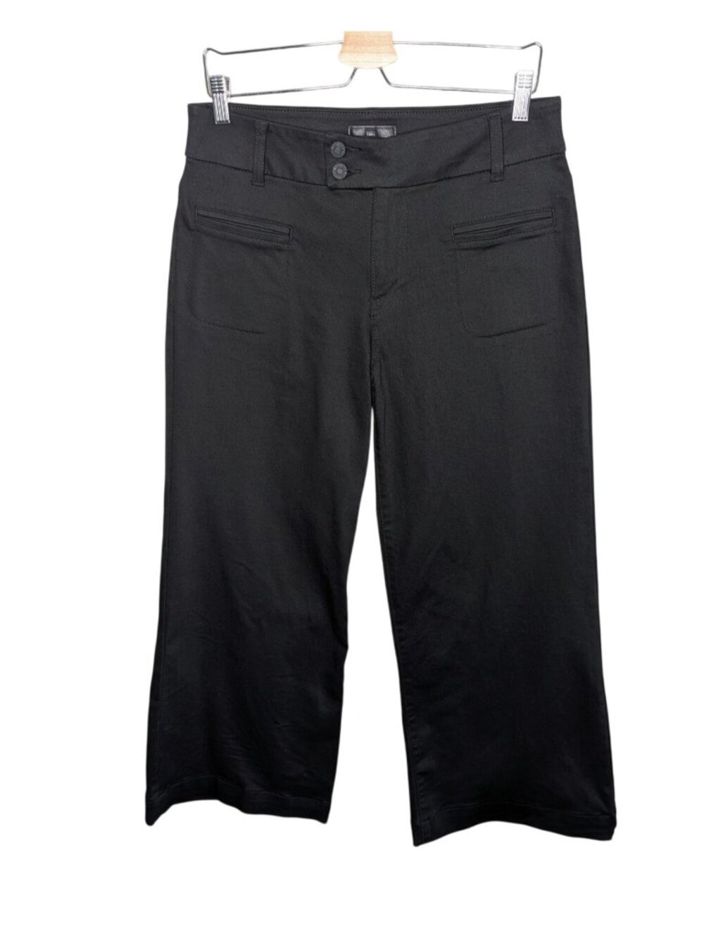 Kut From The Kloth Meg High Rise Wide Leg Black Pants Size 8